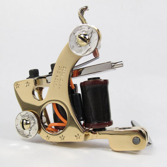 Custom Tattoo Machine - Gold Plated Supreme Liner
