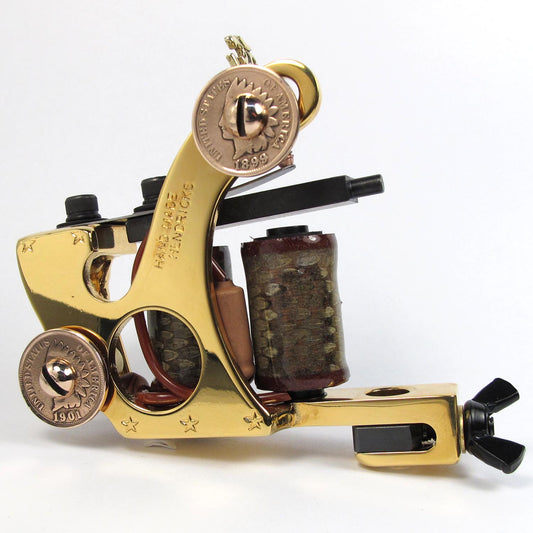 Custom Tattoo Machine - Gold Plated Supreme Liner